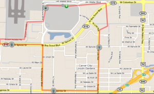 map of run